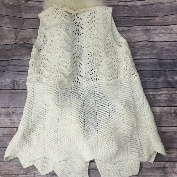 P LUCA NWT Faux Fur Vest ONE SIZE - Picture 2 of 5